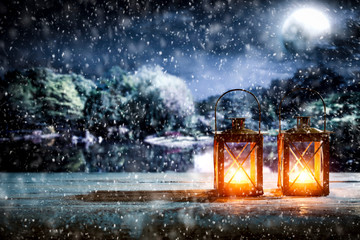 Winter background of free space for your decoration and christmas time 
