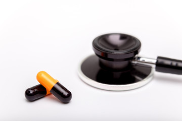 Medicine, capsules and medications. Health.