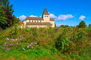 St. Georg Church on Reichenau Island has been standing here for over 1000 years. There are no...