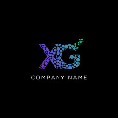 XG letter Logo Designs,X Initial name logo template