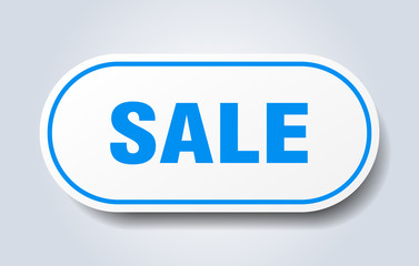 sale sign. sale rounded blue sticker. sale