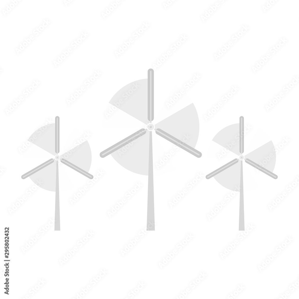 Poster propeller wind turbine icon. flat illustration of propeller wind turbine vector icon for web design