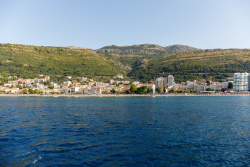 Fototapeta premium Beach of Petrovac na Moru in Montenegro