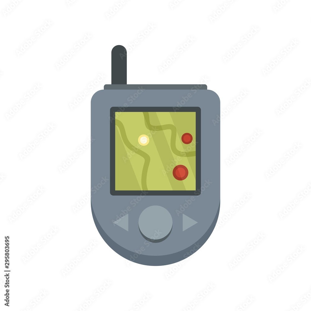 Aufkleber gps device icon. flat illustration of gps device vector icon for web design