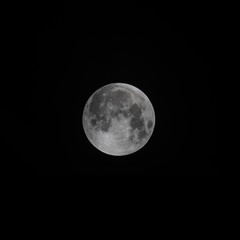 The moon on background