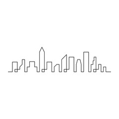 Modern city skyline concept vector illustration design 