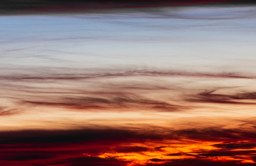 abstract background with cloudy sky at sunset, dusk sky
