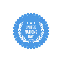 Illustration of United Nations Day Background. Icon, history.