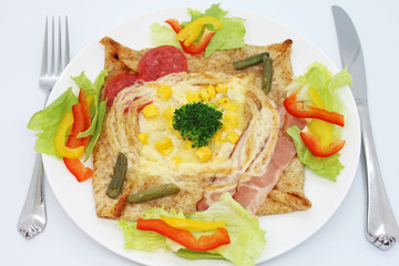 ガレット　そば粉のクレープ