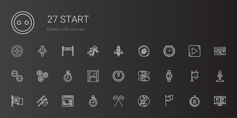 start icons set