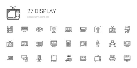 display icons set