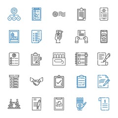 agreement icons set