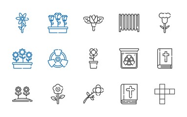 stylized icons set