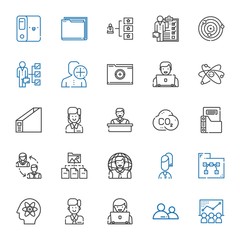 organization icons set
