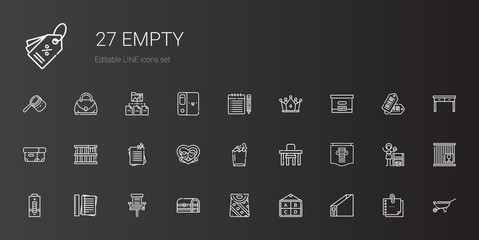 empty icons set