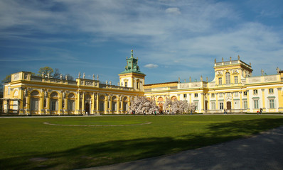 Royal Wilanow Palace in Warsaw, Poland. Europe.