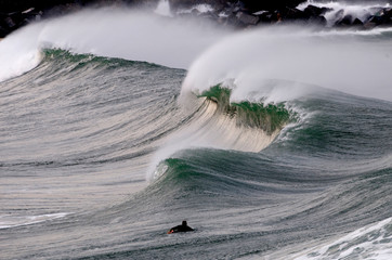 Fototapeta premium olas mar san sebastian surf