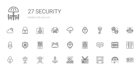 security icons set