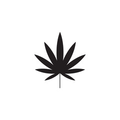Cannabis marijuana hemp leaf logo