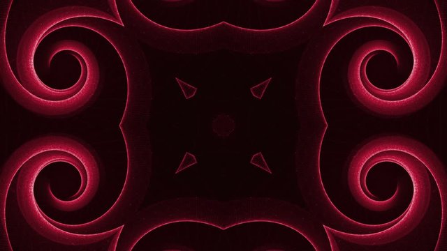 Kaleidoscope Intertwined Technology Fibers Animation Background, Loop, 4k