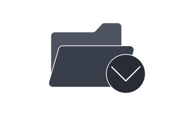 Enter folder icon for accessing stored files