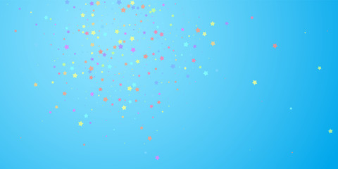 Festive confetti. Celebration stars. Colorful star