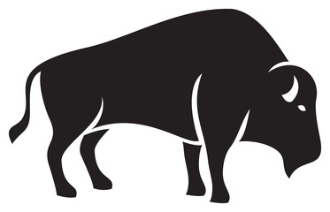 Bison silhouette vector illustration design