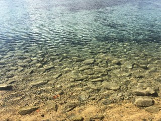 sea and rocks underwater 