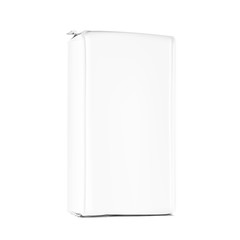 High realistic clean vertical bag mockup. Perspective view. Vector illustration isolated on white background. Easy to use for presentation your product, idea, promo, design. EPS10.