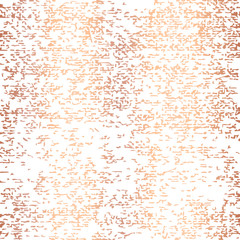 Rose Gold foil grunge texture seamless vector background. Patina scratch copper repeating tile. Distressed effect texture. Overlay grain graphic design. For elegant card design, Christmas, wedding