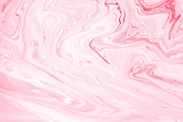 Pink Acrylic Pour Color Liquid marble abstract surfaces Design.
