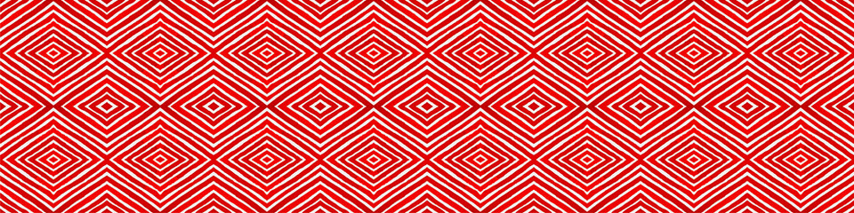 Wine red Seamless Border Scroll. Geometric Waterco