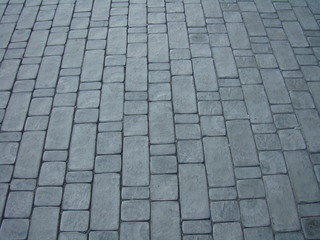 pavement with cobblestones