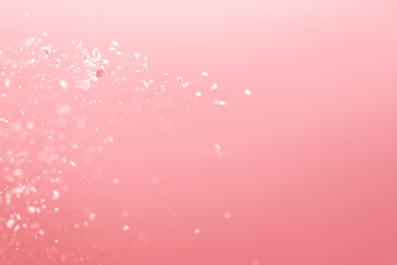 Abstract Pink bokeh defocus glitter blur background.