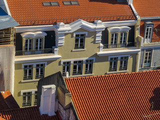 View of the city from the Santa Justa Lift (Elevador de Santa Justa)