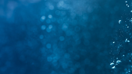 Naklejka premium Abstract Blue bokeh background