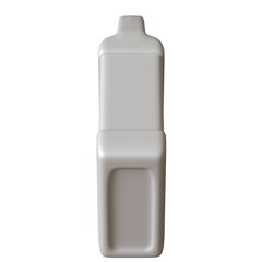 Lubricating oil bottle on white background. 3D rendering of excellent quality in high resolution. It can be enlarged and used as a background or texture.