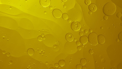 Abstract Yellow water bubbles background