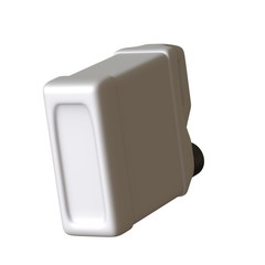 Lubricating oil bottle on white background. 3D rendering of excellent quality in high resolution. It can be enlarged and used as a background or texture.