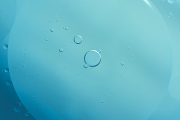 Abstract Blue water bubbles background