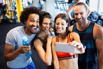 Sport, teamwork, unity, gym, teambuilding, motivation, active life concept