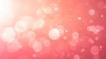 Abstract Pink bokeh defocus glitter blur background.
