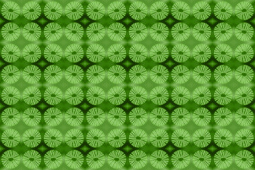 Textured African batik, green color