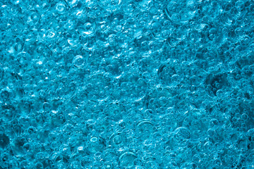Abstract Blue water bubbles background
