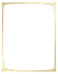 Obraz premium Vector of Gold Border with Lines