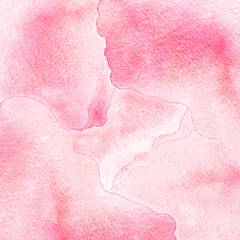 Obraz na płótnie Canvas Watercolor stain, blot on a white background. Abstract cloud. Closeup watercolor texture for design background, template, banner.