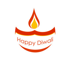 Diwali festival holiday design of Indian Rangoli and hanging diya - oil lamp. With background. Vector illustration.