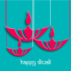 Vector banner India Diwali, attractive diwali decoration background for diwali festival