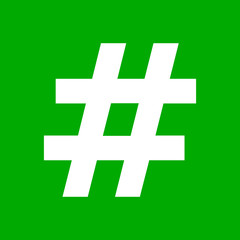 Obraz premium Hashtag und Hintergrund