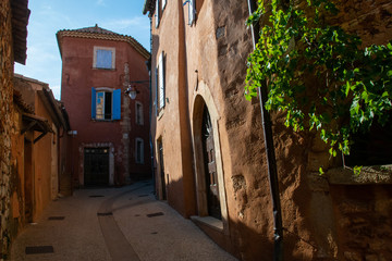 street in Roussillon, Provence, France